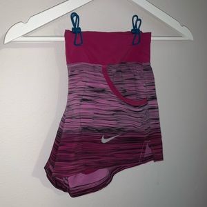 Purple Nike Shorts with Spandex